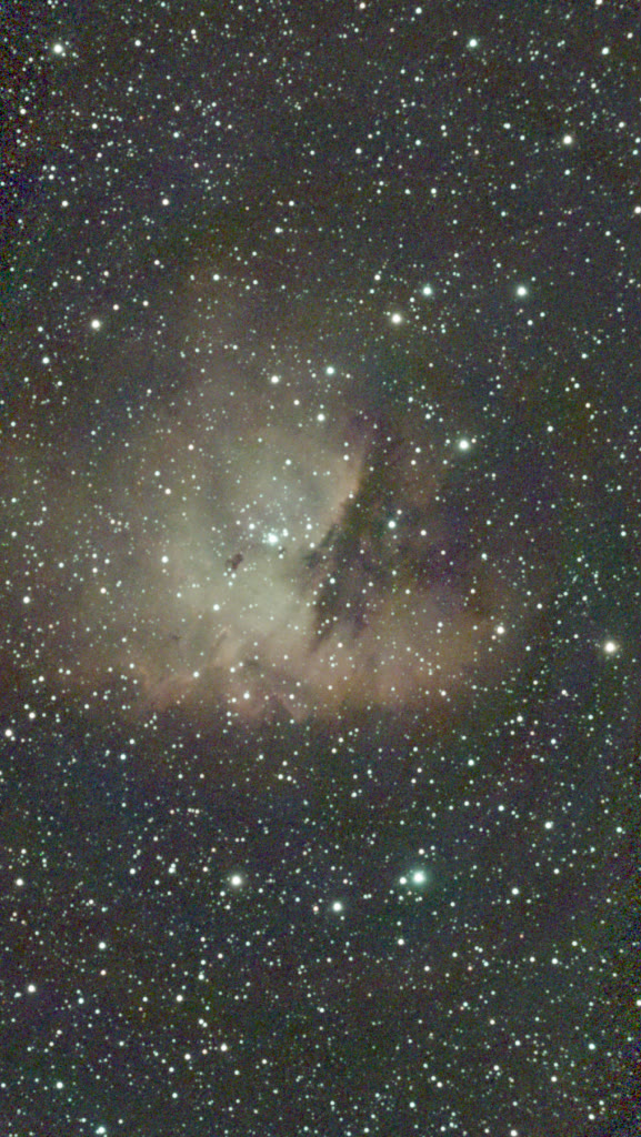 NGC 281, nébuleuse Pacman, donnée brute