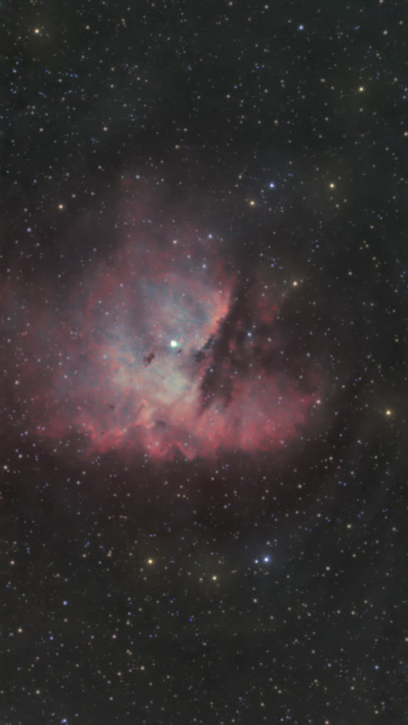 NGC 281, nébuleuse Pacman, sortie de chaîne