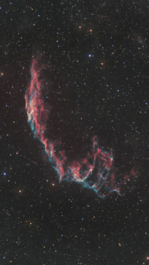 NGC 6992, dentelles du Cygne, sortie de chaîne